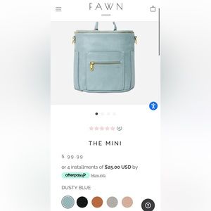 FAWN DESIGN MINI DIAPER BAG